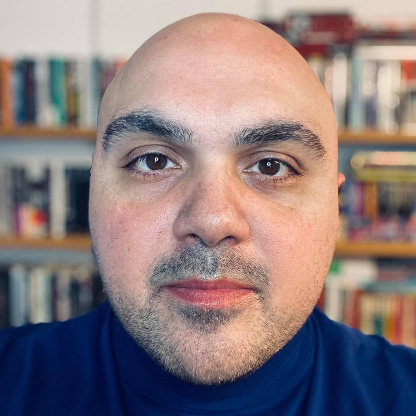 P Iannone is looking at the camera.